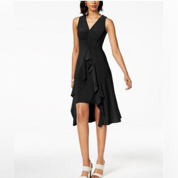TAYLOR | Ruched and Ruffles Dress - Picture 1 of 9
